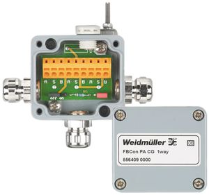 Standardverteiler Weidmüller Profibus FBCon PA CG 1-fach IP66