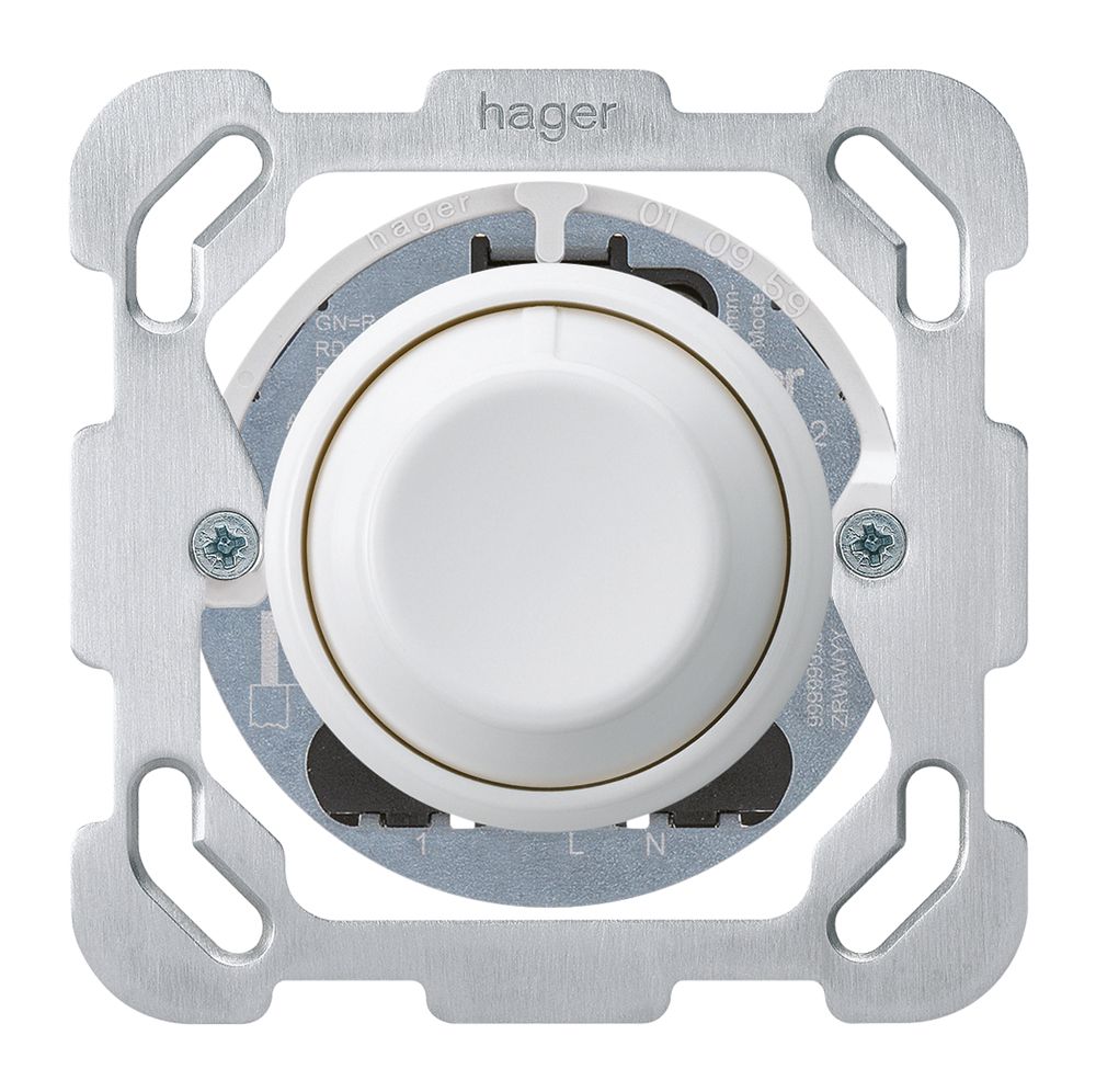 UP-Drehdimmer Universal Hager basico BM 20…400W/VA weiss