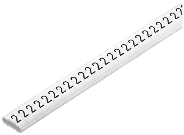 Kabelmarkierer Weidmüller CLI M CD für Ø10…317mm 4×11.3mm Aufdruck: 2, weiss