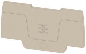 Plaque de fermeture beige 2.1mm V0 Snap-In 2.5mm² L/N/PE