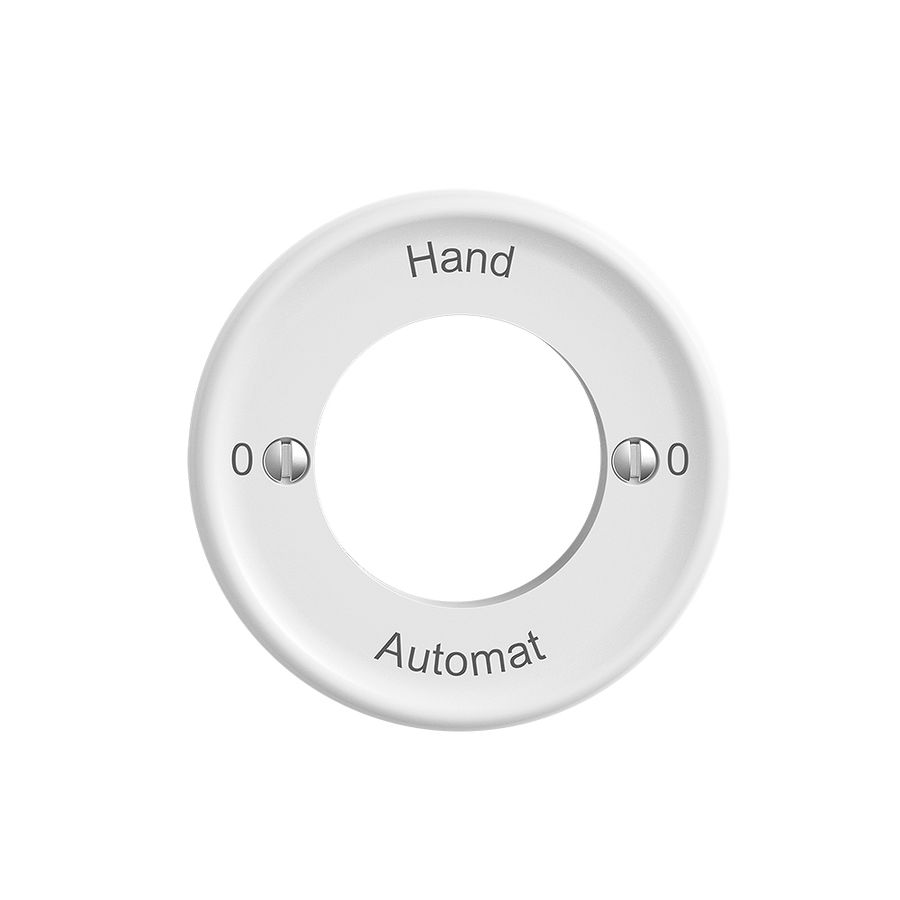 Frontset 0-Hand-0-Automat STANDARDdue weiss, für Schlüsselschalter