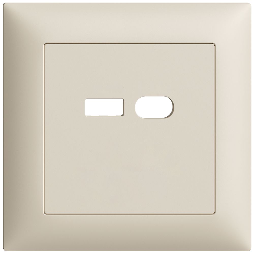 UP-Montageset Feller EDIZIOdue für Steckdose USB 18W Typ A + Typ C crema