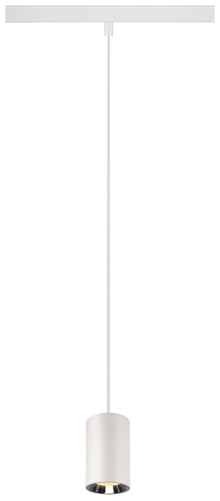 LED-Pendelleuchte SLV NUMINOS XS 48VTRACK DALI 8.7W 700lm 930 Ø50 ws/Cr 40°