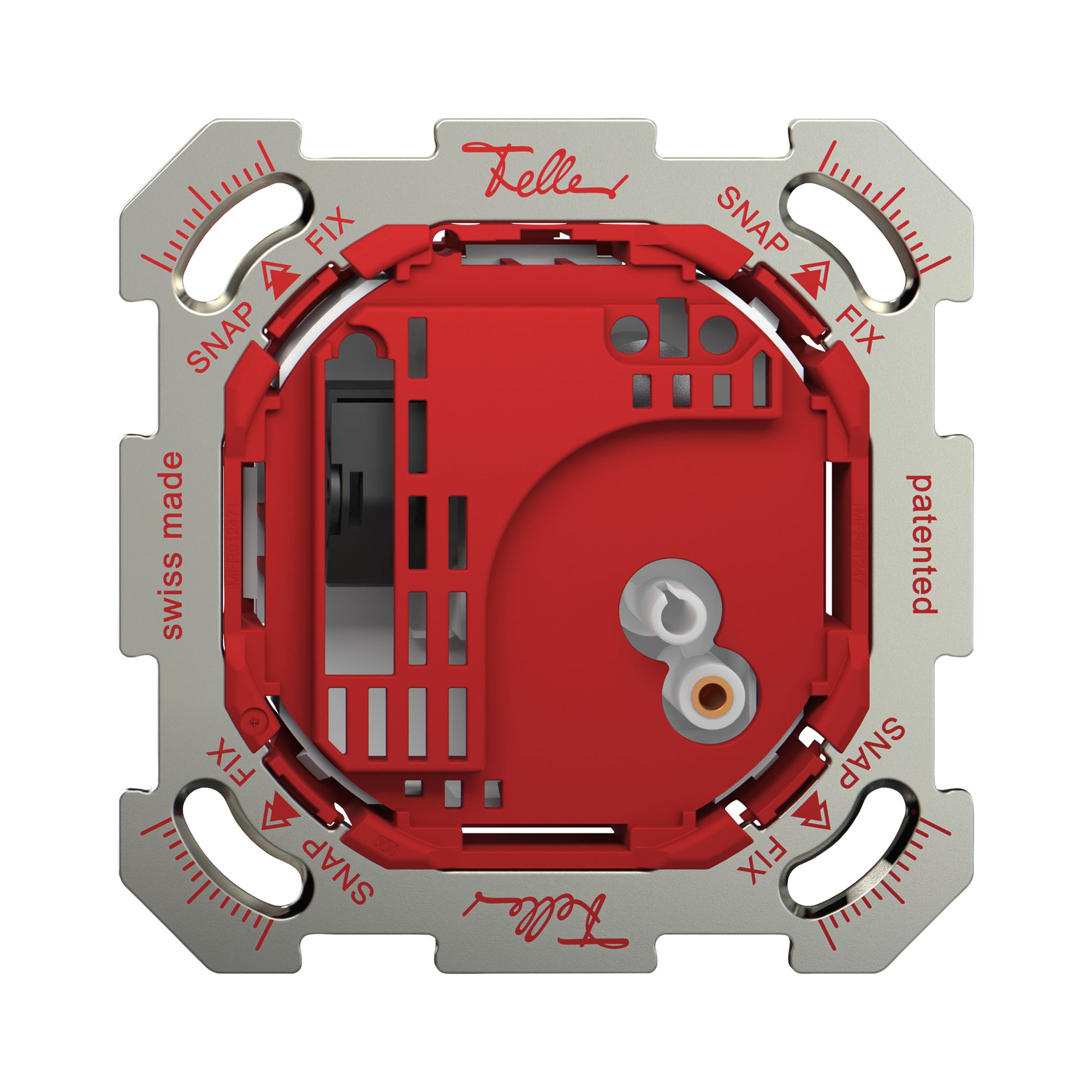 UP-Raumthermostat Feller SNAPFIX® m.Schalter Heizen/Kühlen 230VAC 50Hz