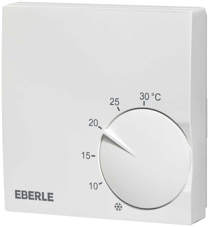 Thermostat AP Eberle RTR-S 6721-6, 230V 1C/5A, 5…30°C, blanc actif