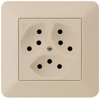 UP-Steckdose kallysto.trend 3×T13/1S beige