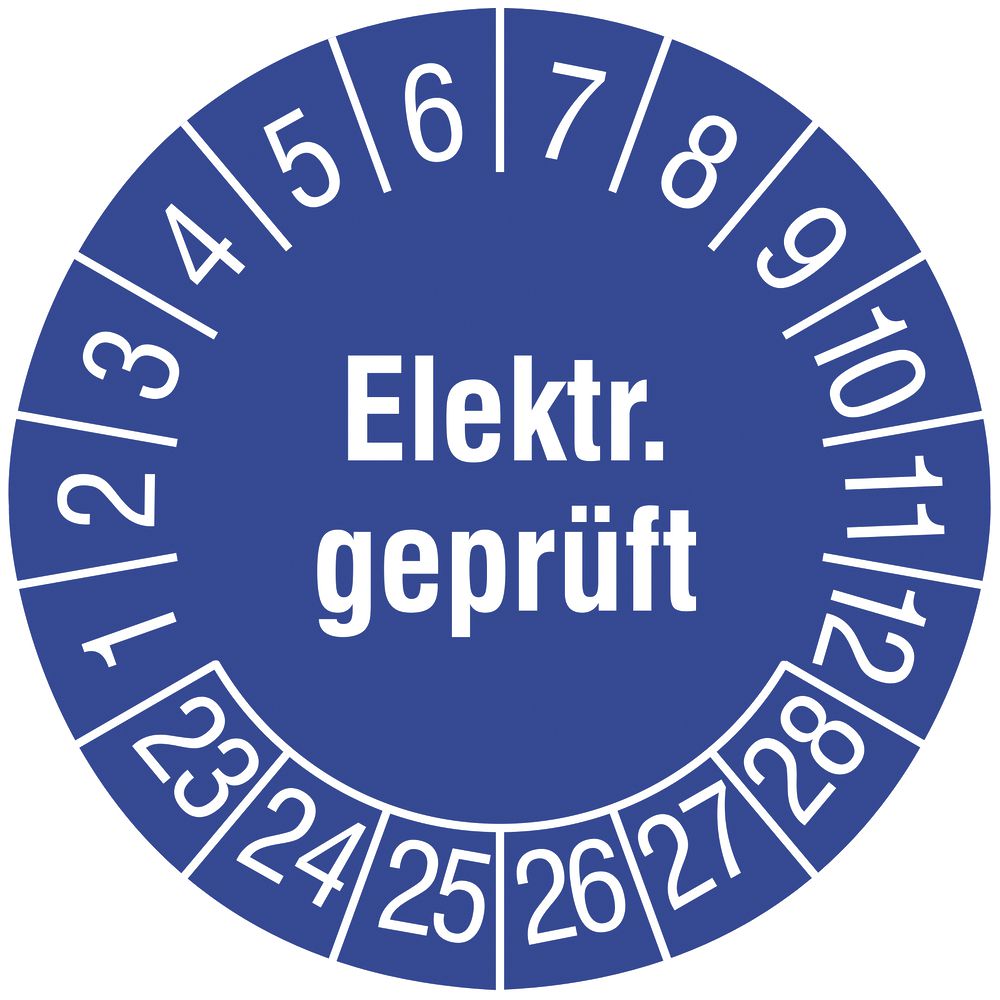 Plaquette d'essai CIMCO 108×Elektrisch geprüft 23 Ø20mm bleu