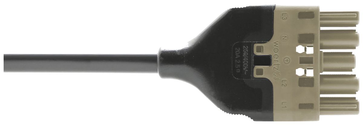Cavo d'allacciamento Woertz 49345/C3 5×1.5mm² 400V 16A 10m gr presa-libero Cca