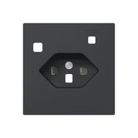 Frontset SIDUS Z/E zu FI-Steckdose T23 mit shutter anthrazit