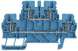 Borne multi-étage WM ZDK 1.5 à ressort 1.5mm² 2 étages bl