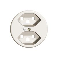 Frontscheibe FH 2×T23 weiss Ø58mm mit Linse