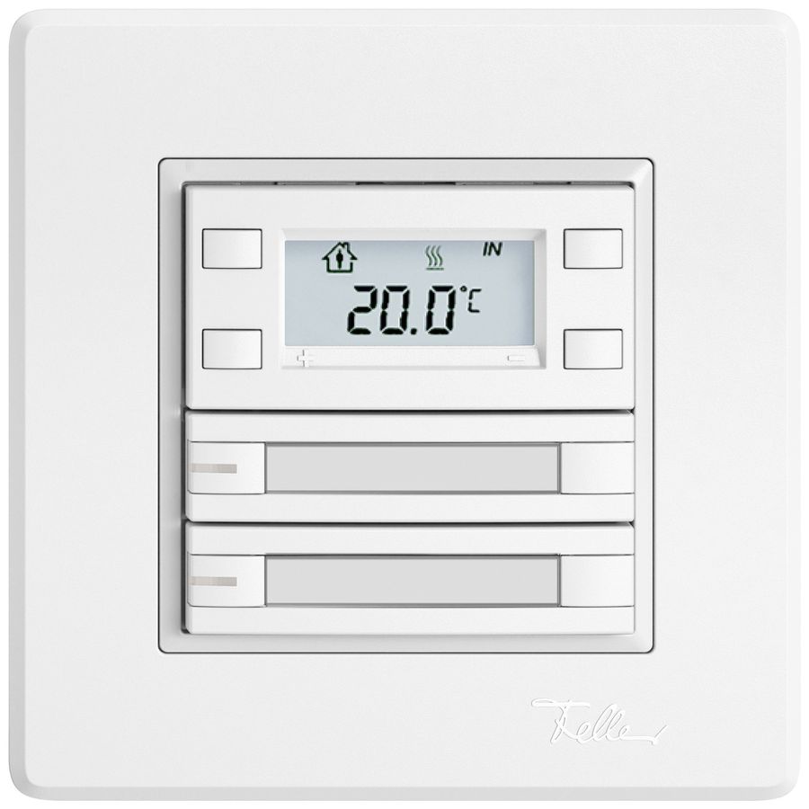 UP-RTH-Taster EDIZIO.liv SNAPFIX® m.RGB-LED Pap.2×Taste 2-Tbed.ws