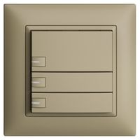 Pulsante KNX RGB INC EDUE FMI, 250mW, c.LED RGB, 3×pulsante, com.1×tasto, sa