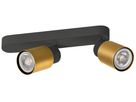 Spot SLV PURI 2.0 Tube CW GU10 2×6W REG 258×42×138mm nero/oro