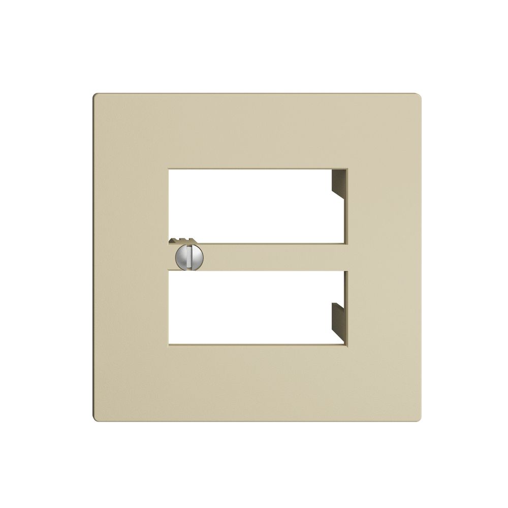 Placca frontale 4×RJ45 EDIZIOdue vanille, R&M swissline