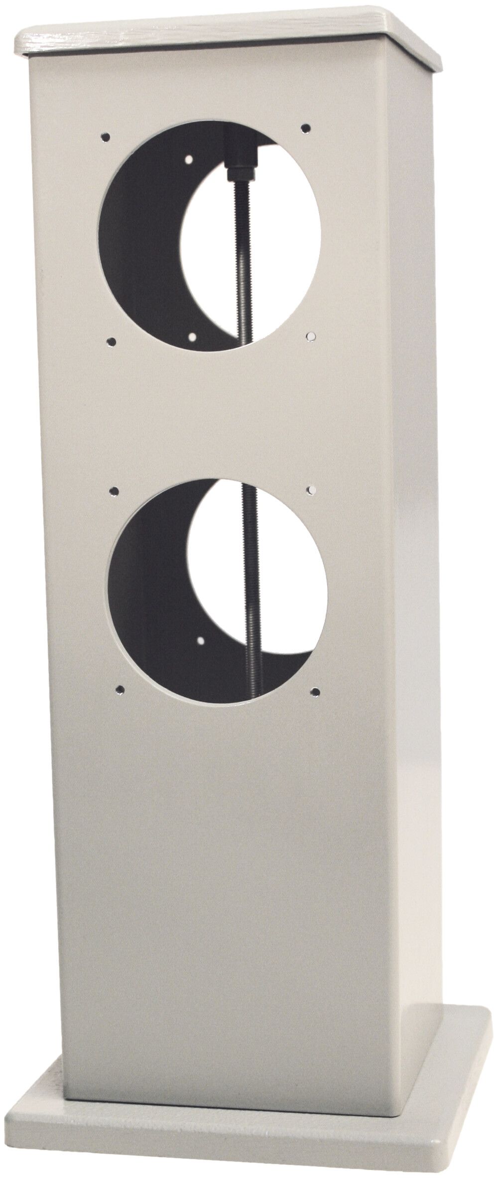 Anschlussaufsatz Ellipse H=300 mit 4 Bohrungen IP54 weiss leer