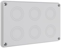 Plaque d'entrée de câble Schneider Electric Prisma XS 6×M50/40/32