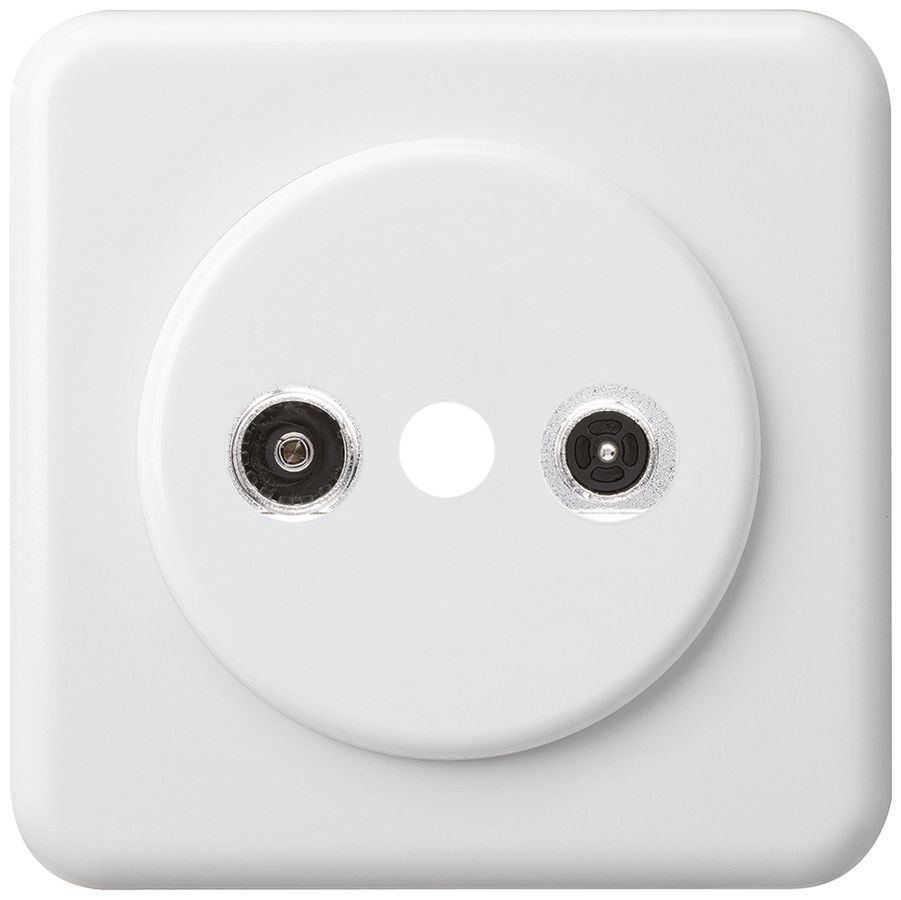 Prise d'antenne ENC basico TV-R montage C 11dB 2GHz blanc