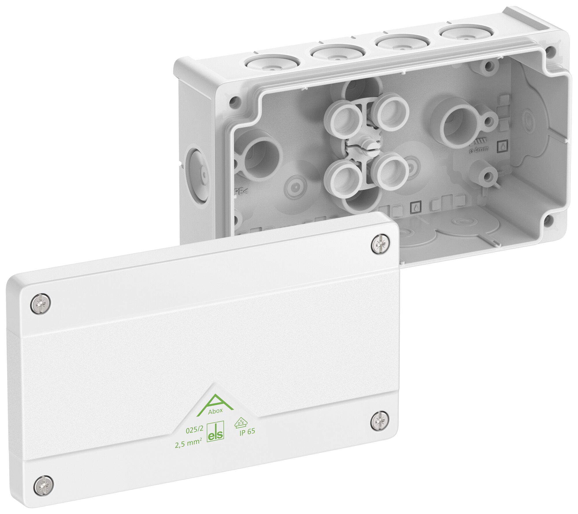 Boîte de dérivation AP Spelsberg Abox 025/2-L/w 87×152×52mm IP66 bc