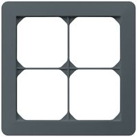 UP-Abdeckrahmen kallysto.trend 2×2 anthrazit 154×154mm
