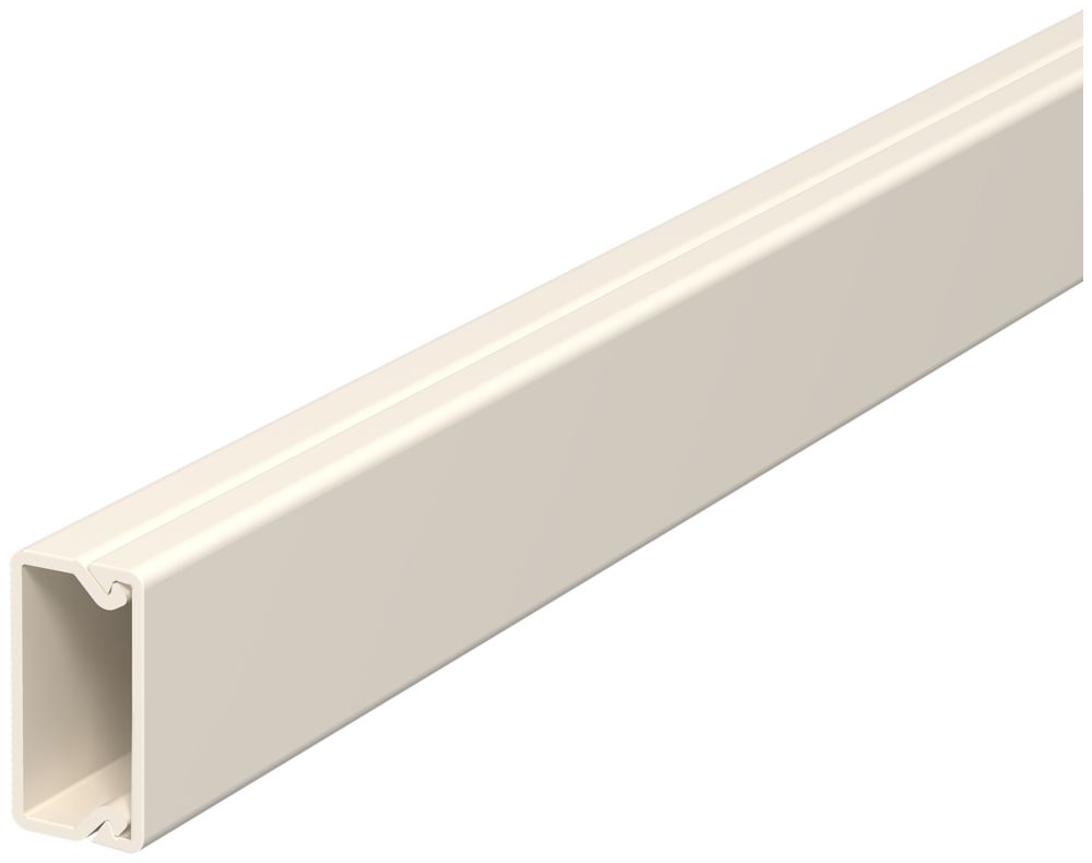 Canal d'installation Bettermann WDK 20×10×2000mm PVC blanc pur