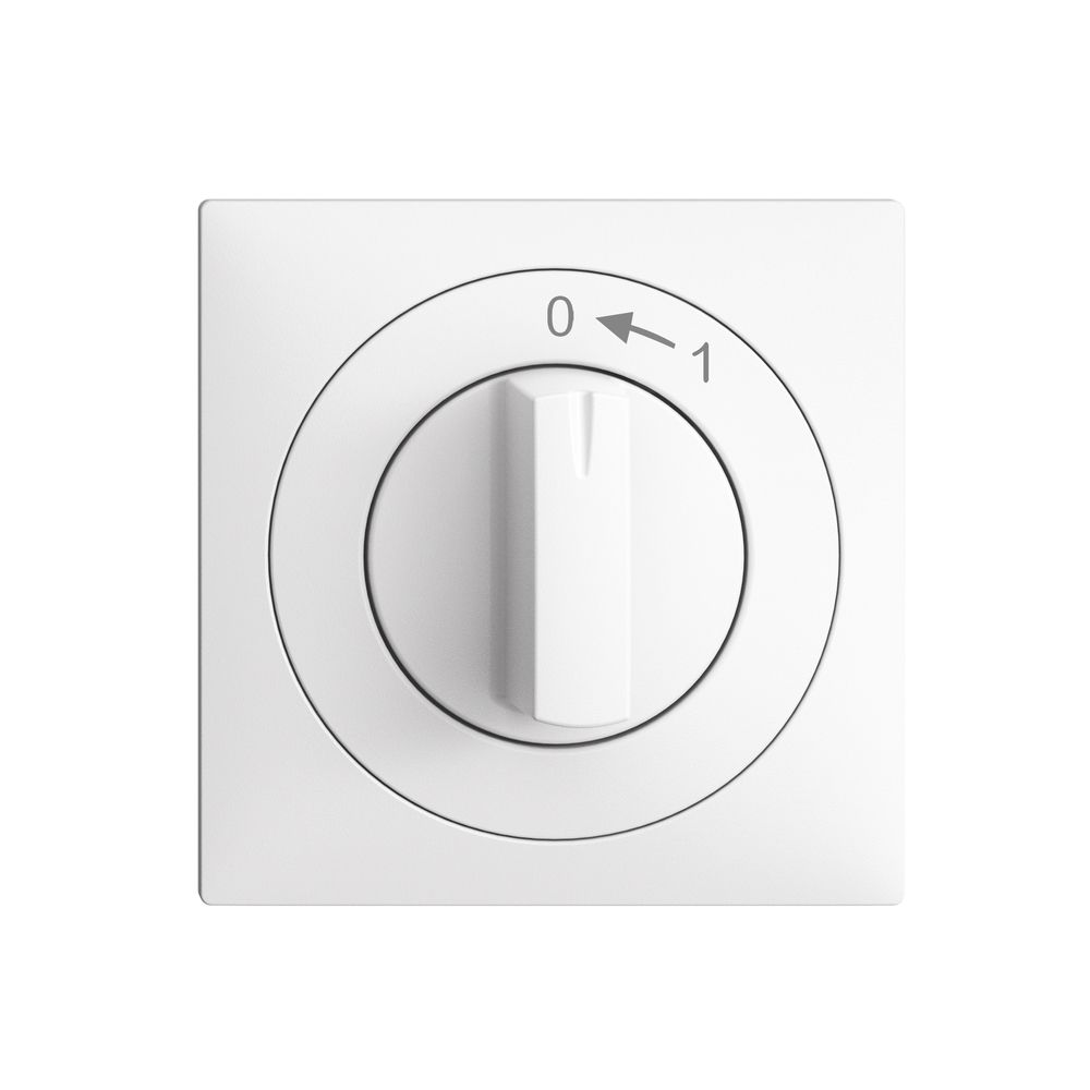 Frontset EDIZIOdue 0<-1 weiss 60×60mm für Schwenktaster