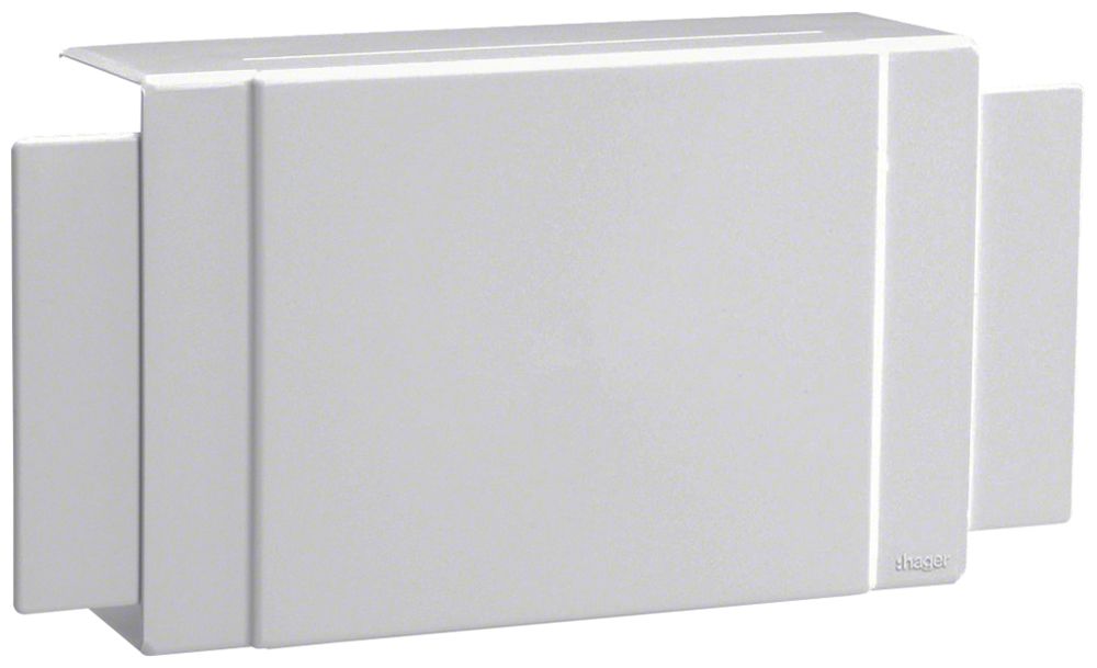 Raccordo T Hager tehalit.FB 130×60mm grigio IP30