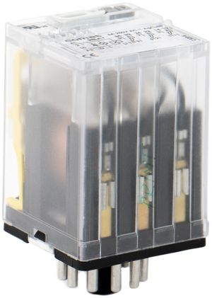 Leistungsrelais ComatReleco C31DL, 24VDC, 3W AgCuNi 10A 250VAC, LED