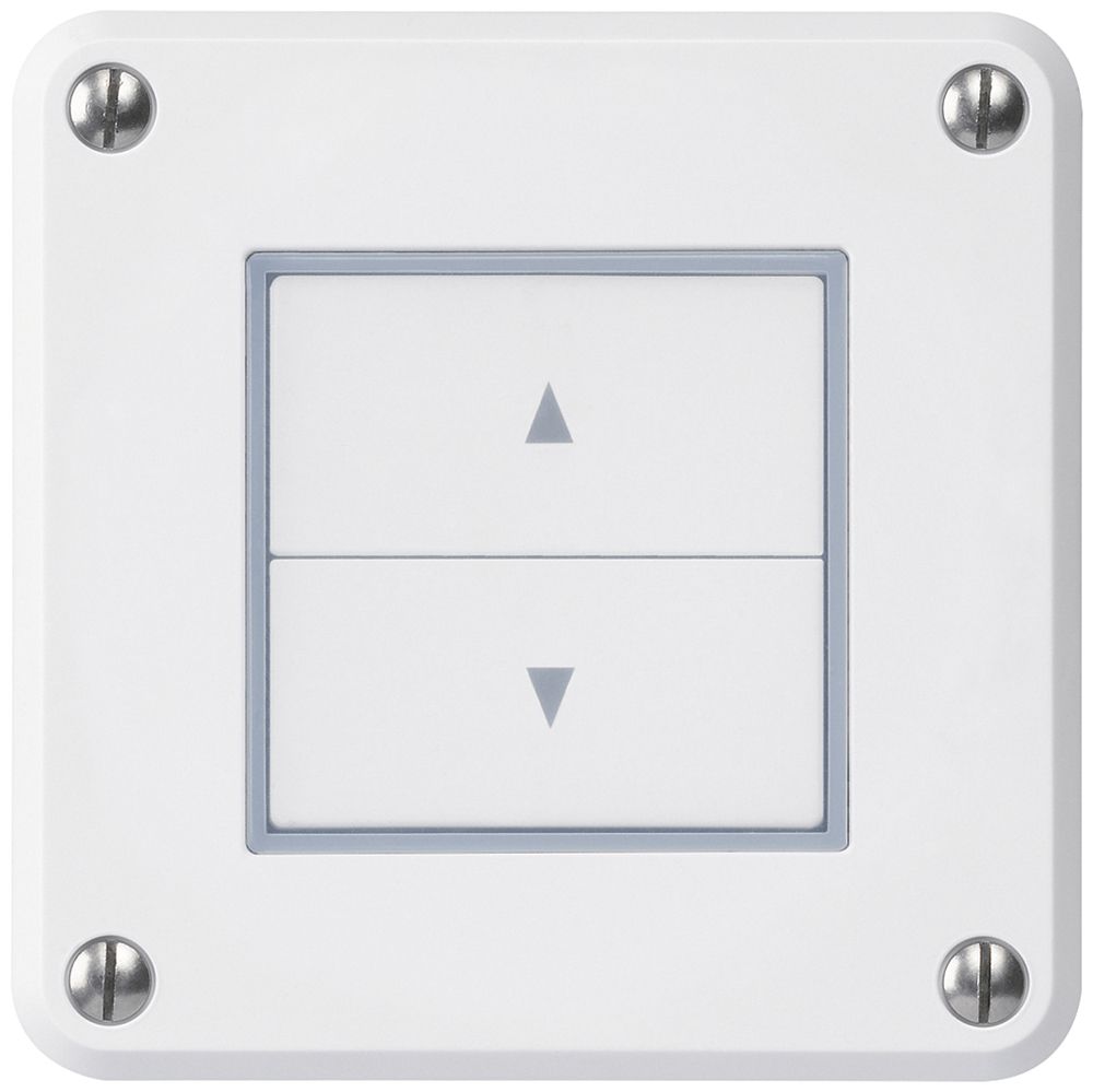 Interruttore per tapparelle INC robusto IP55 bianco con 2 tasti di comando combi