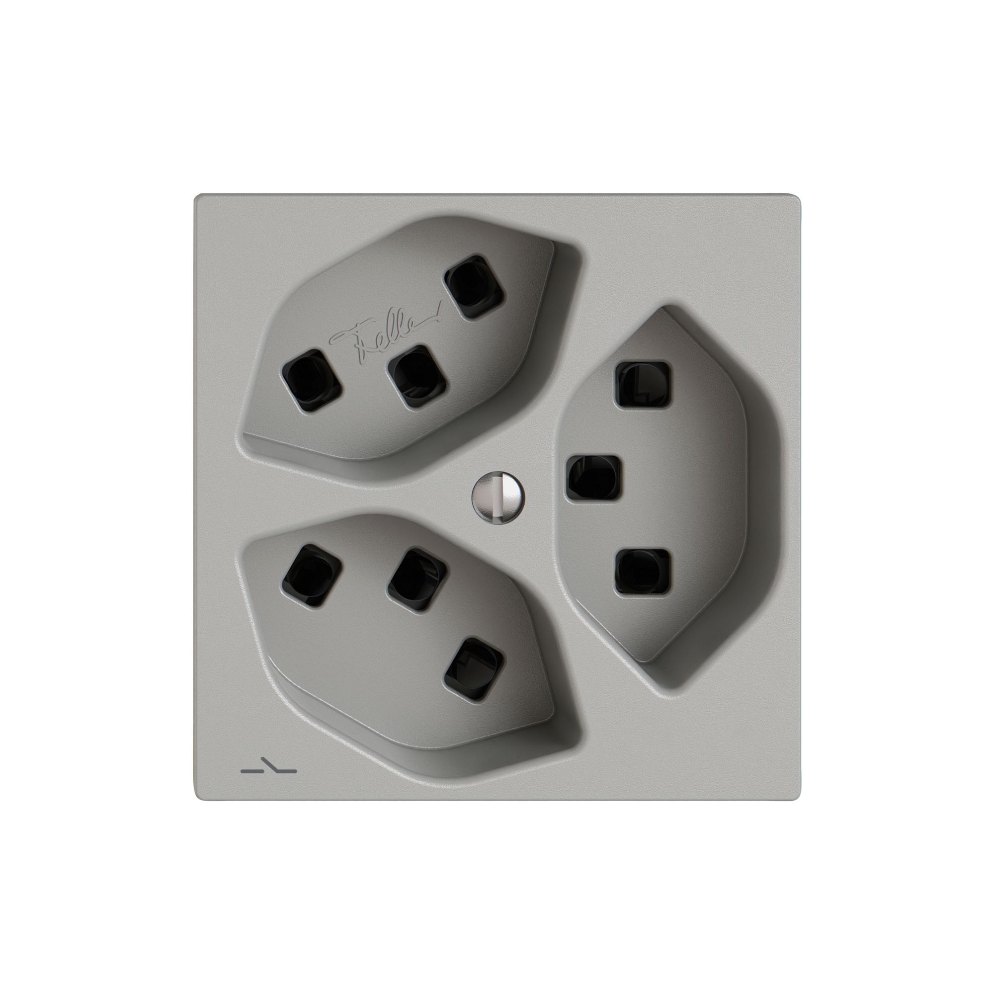 Prise EDIZIO.liv SNAPFIX® 3×T23 1×S grc