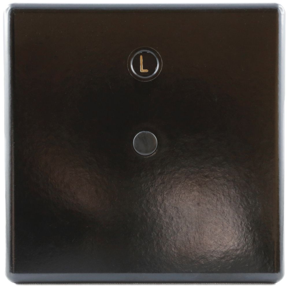 Deckel 115×115mm mit Wählscheibe Ammer schwarz