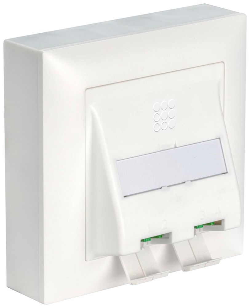 AP-FTTH-Frontset AGRO OTO spleissfertig 86×86×20mm weiss