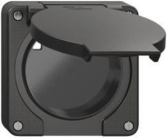 Blinddeckel NEVO, mit schwarzer Dichtung, schwarz