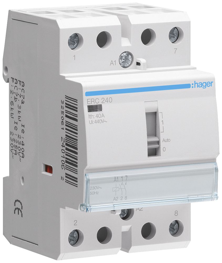 REG-Schütz Hager 230VAC 2 Schliesser 40A 3TE