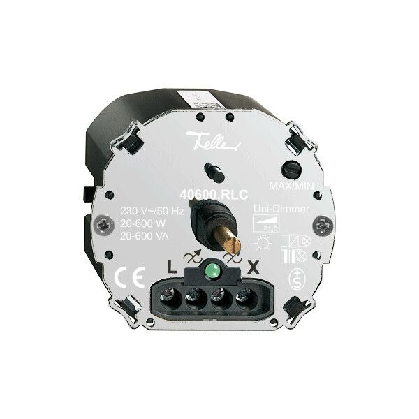 Einsatz Drehdimmer FH 20…600W Universal, beleuchtbar LED grün