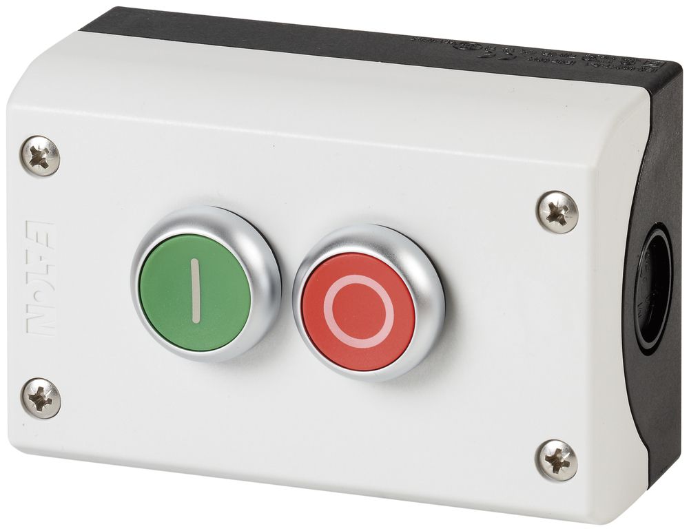 AP-Steuerkasten ETN 10A 2S/2Ö grau