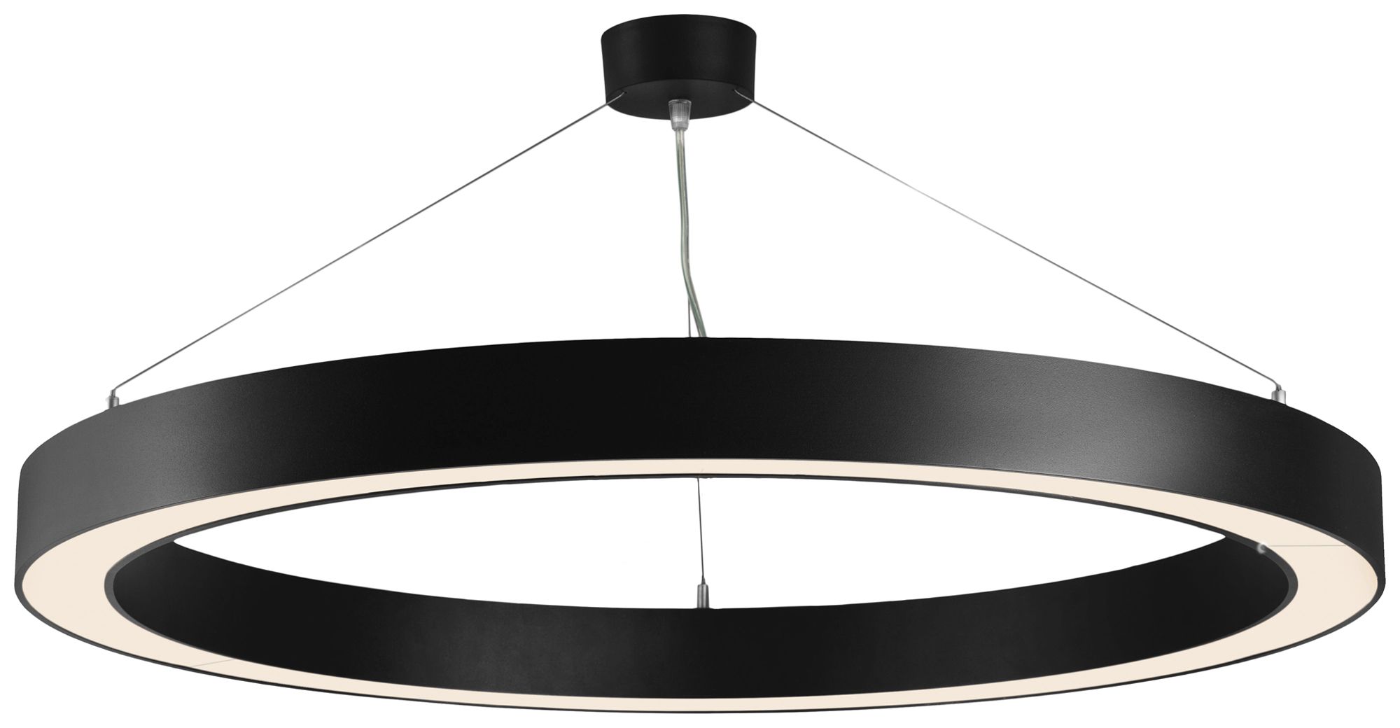 LED-Pendelleuchte Sylvania Nilo 56W 5700lm 830 DALI EM Ø800mm schwarz