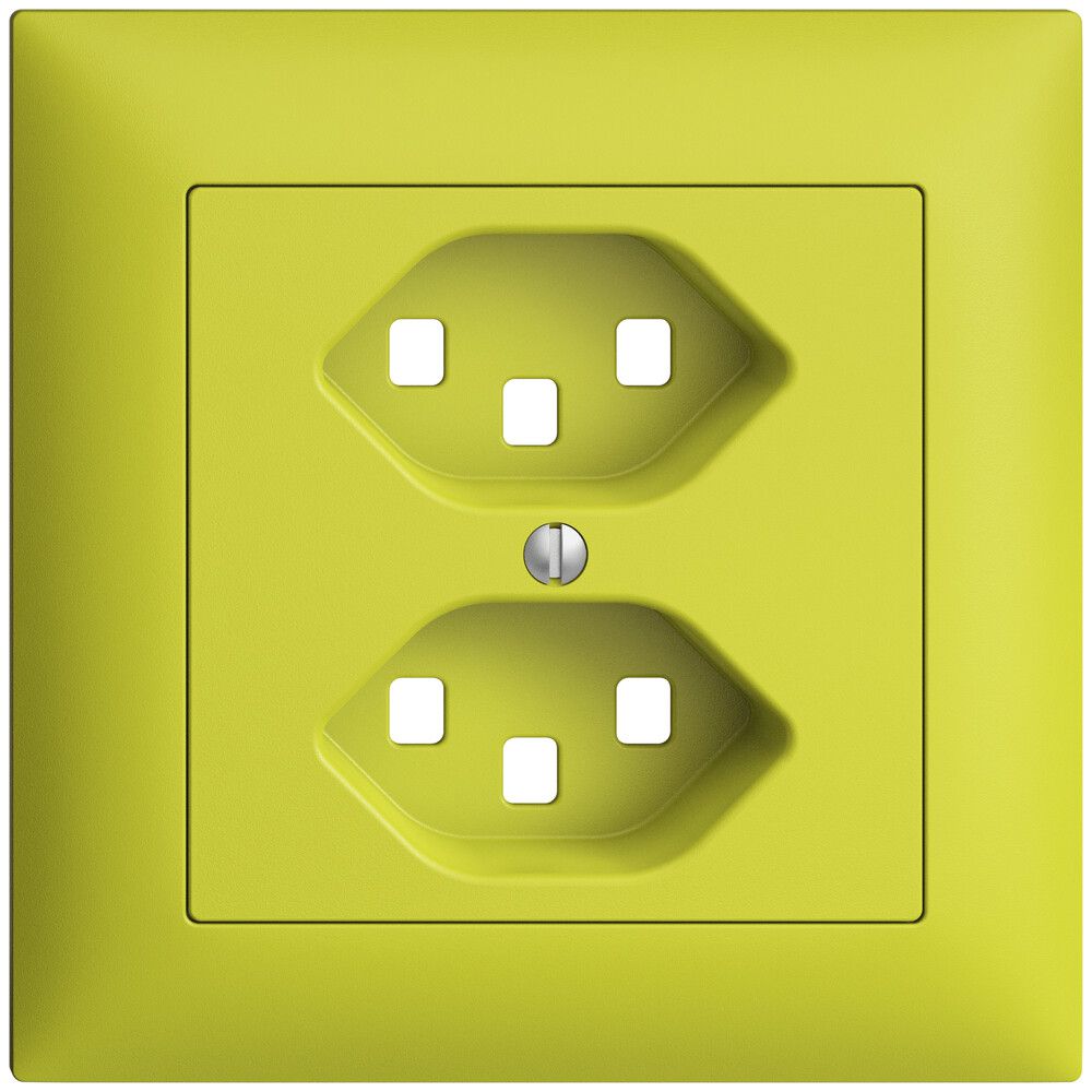 Kit frontal ENC EDIZIOdue lemon 88×88mm 2×T23