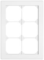 UP-Kopfzeile EDIZIO.liv SNAPFIX® 3×2 für frei wählbare Kombinationen weiss