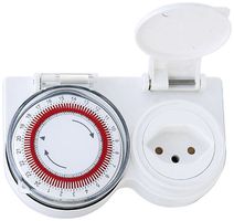 Zeitschaltuhr mechanisch, kürzeste Schaltzeit 15Min., IP44