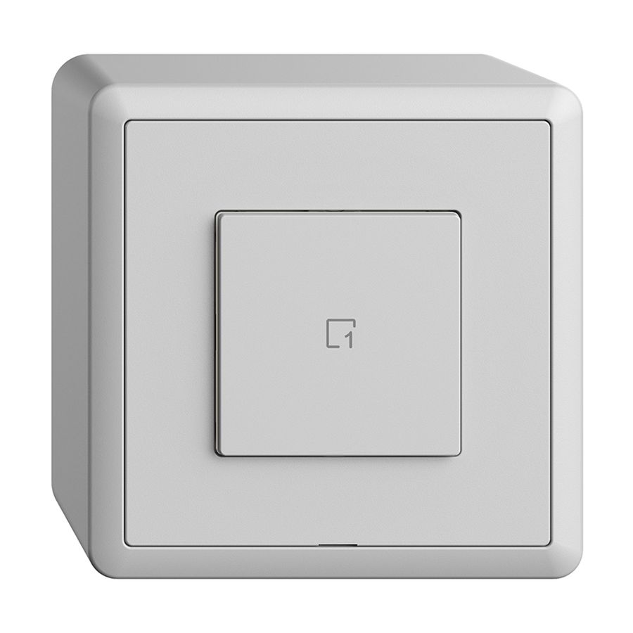 Poussoir scène AP 1 scène/1T WLAN Edue Wiser gris clair