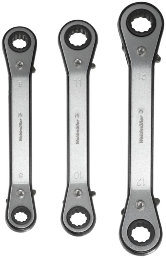 Doppel-Ratschenringschlüssel-Satz Weidmüller PACK HEXA 8-13