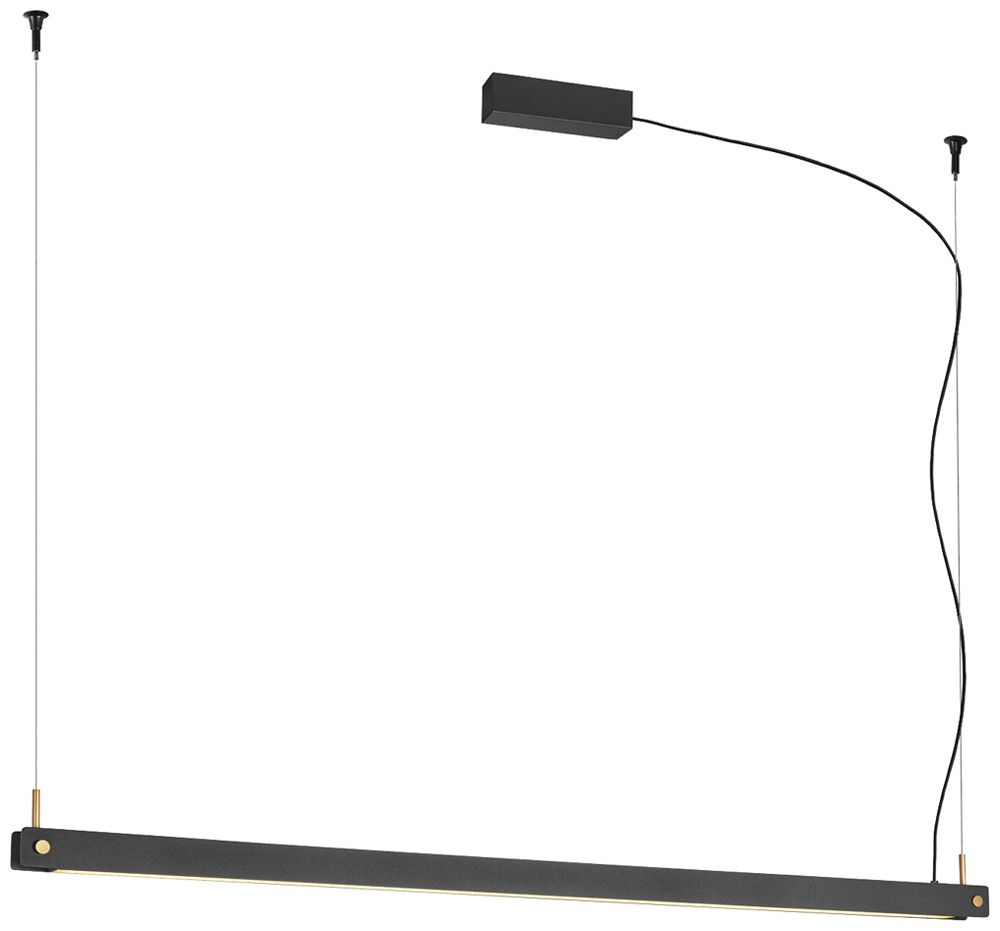 Lampada sospesa LED SLV NOYA PHASE 32W 2025lm 2700/3000K 1200×42×40mm nero