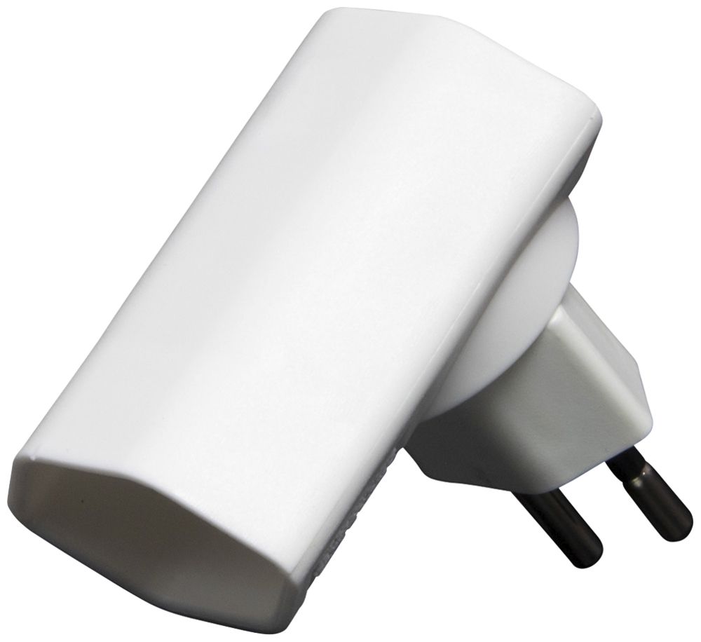 Dreh-Winkeladapter cleverLINE T12/T13 300° 10A 230V IP20 weiss