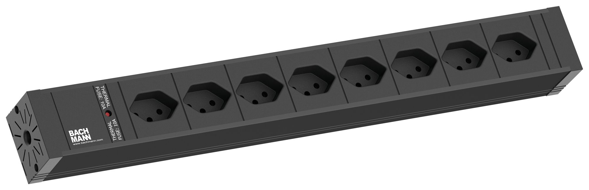 Presa multipla BACHMANN 8×T13 2m nero