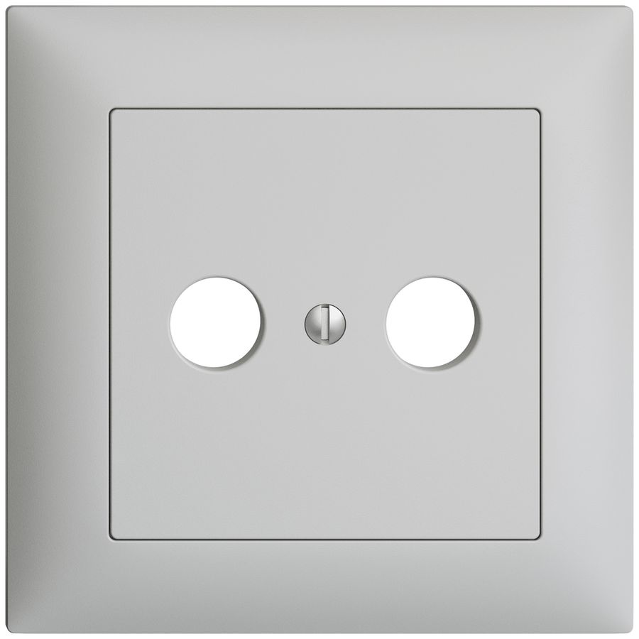 UP-Frontset EDIZIOdue hellgrau 88×88mm