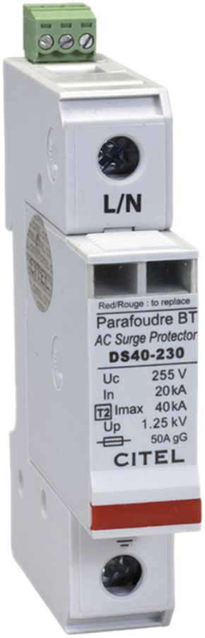 Parafulmine Flury DS 40S tipo 2, 1-polo