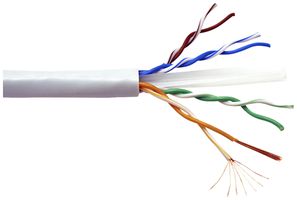 Câble informatique Roline Stranded cat.5e UTP 4P AWG24 100MHz PVC gris 300m