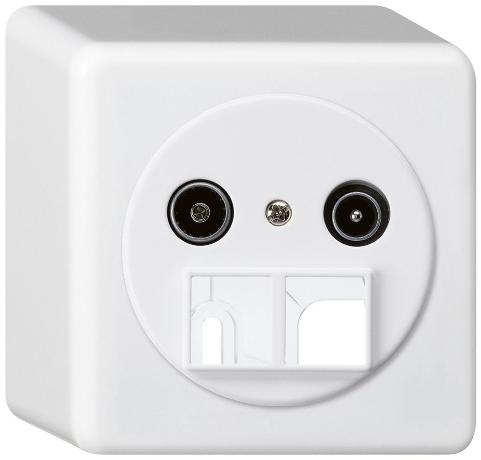 Prise d'antenne AP TV-R HMS basico 19dB blanc