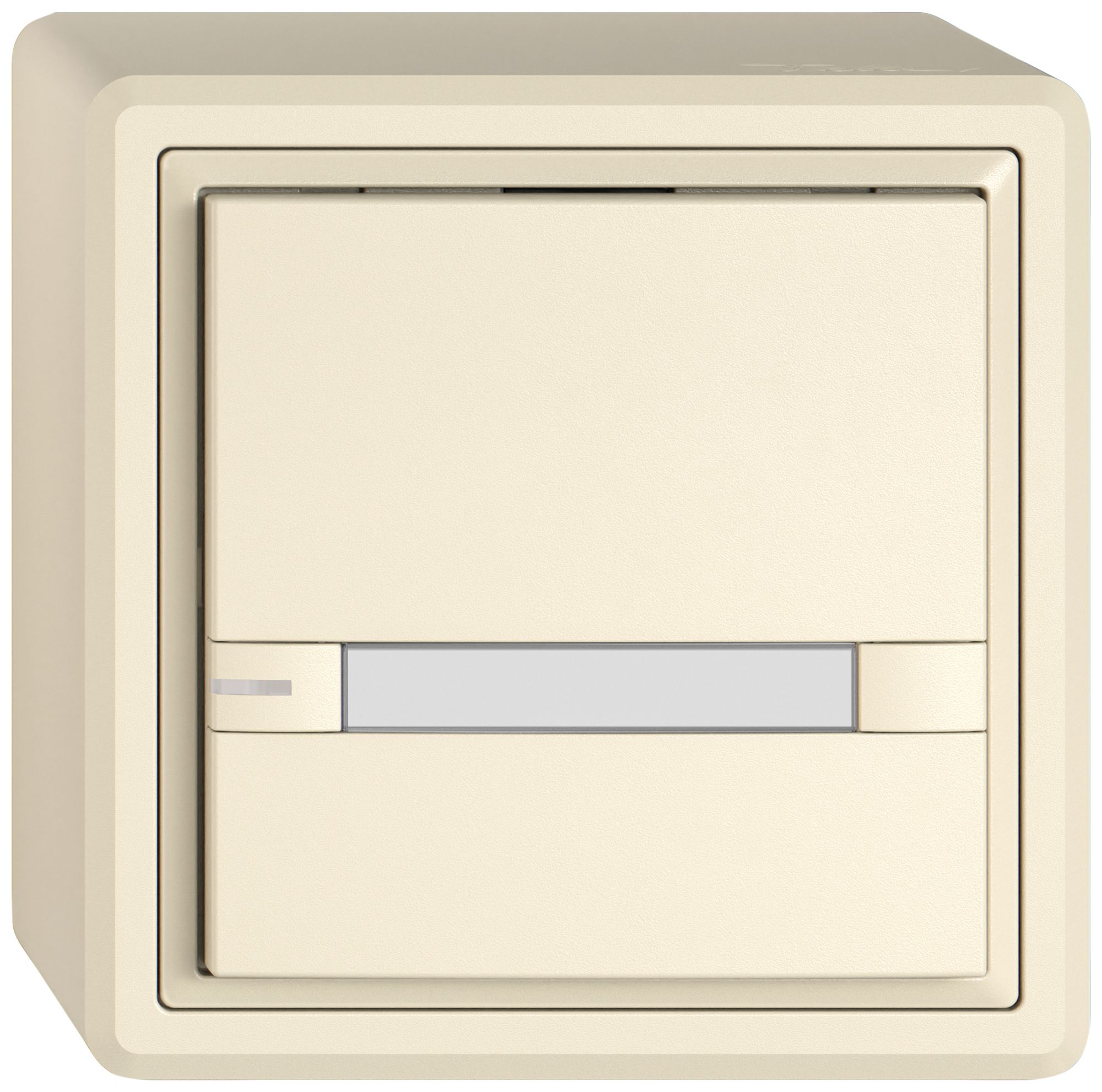 AP-Universaltaster EDIZIO.liv UNI SNAPFIX® m.LED RGB 1× 2-Tbed.Pap.cr